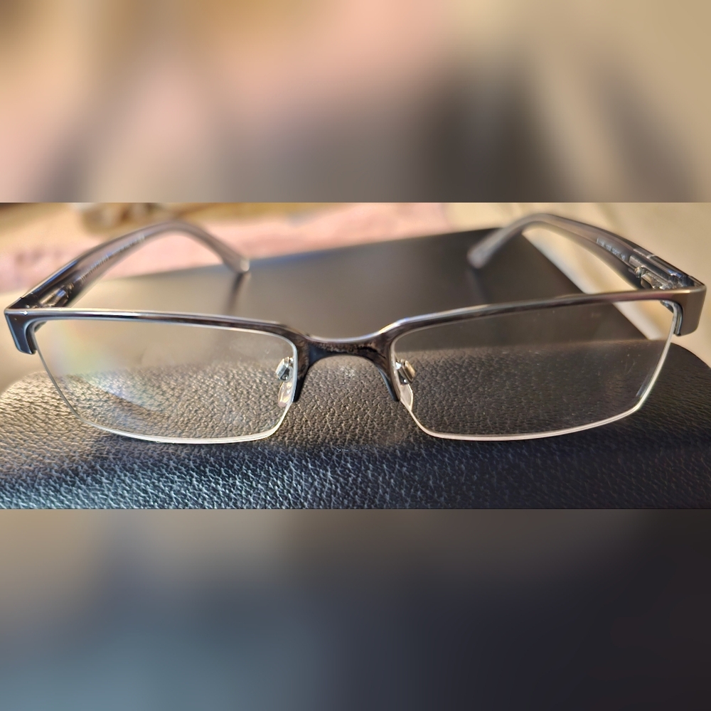 Burberry Vintage Metal Unisex Glasses Frame With Case Excellent Condition